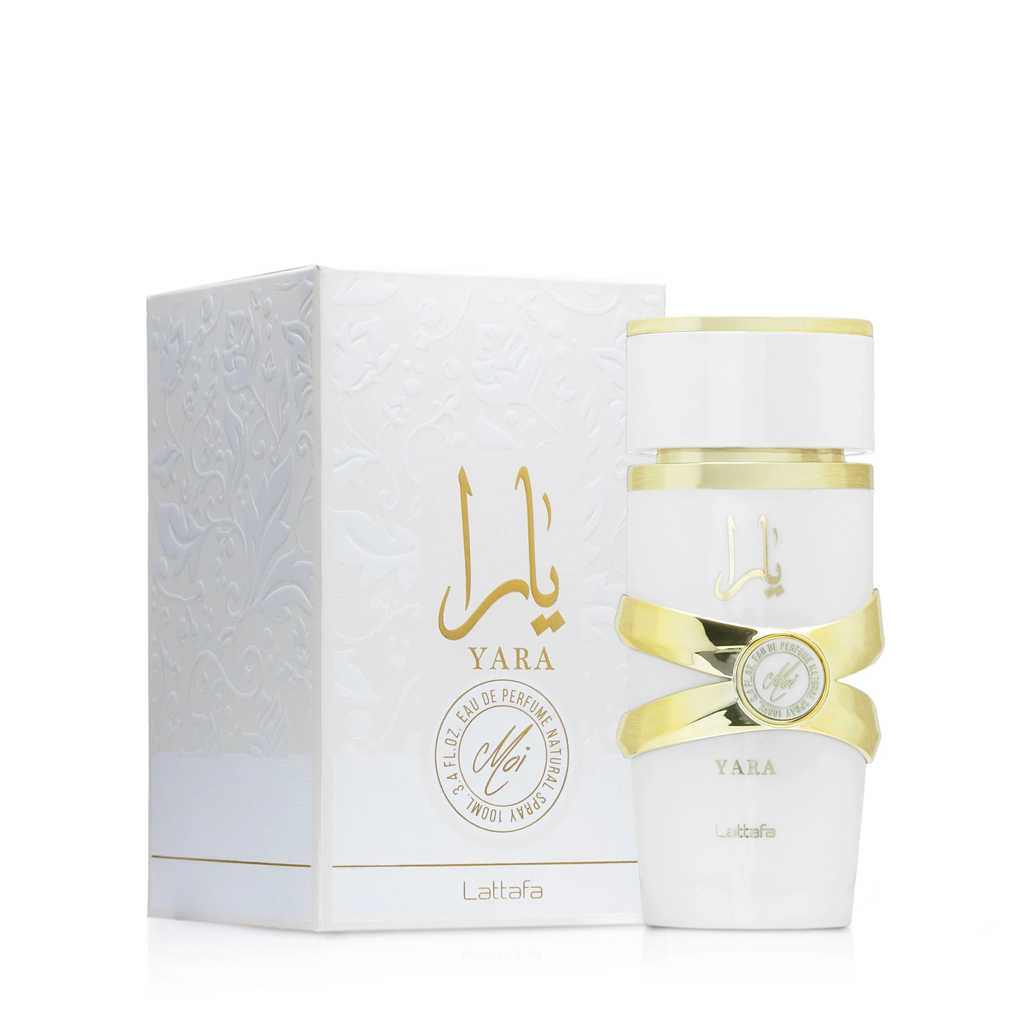 Lattafa Yara Moi White Yara EDP 100ml | Jasmine Peach Amber Caramel Sandalwood Patchouli with Musk Notes