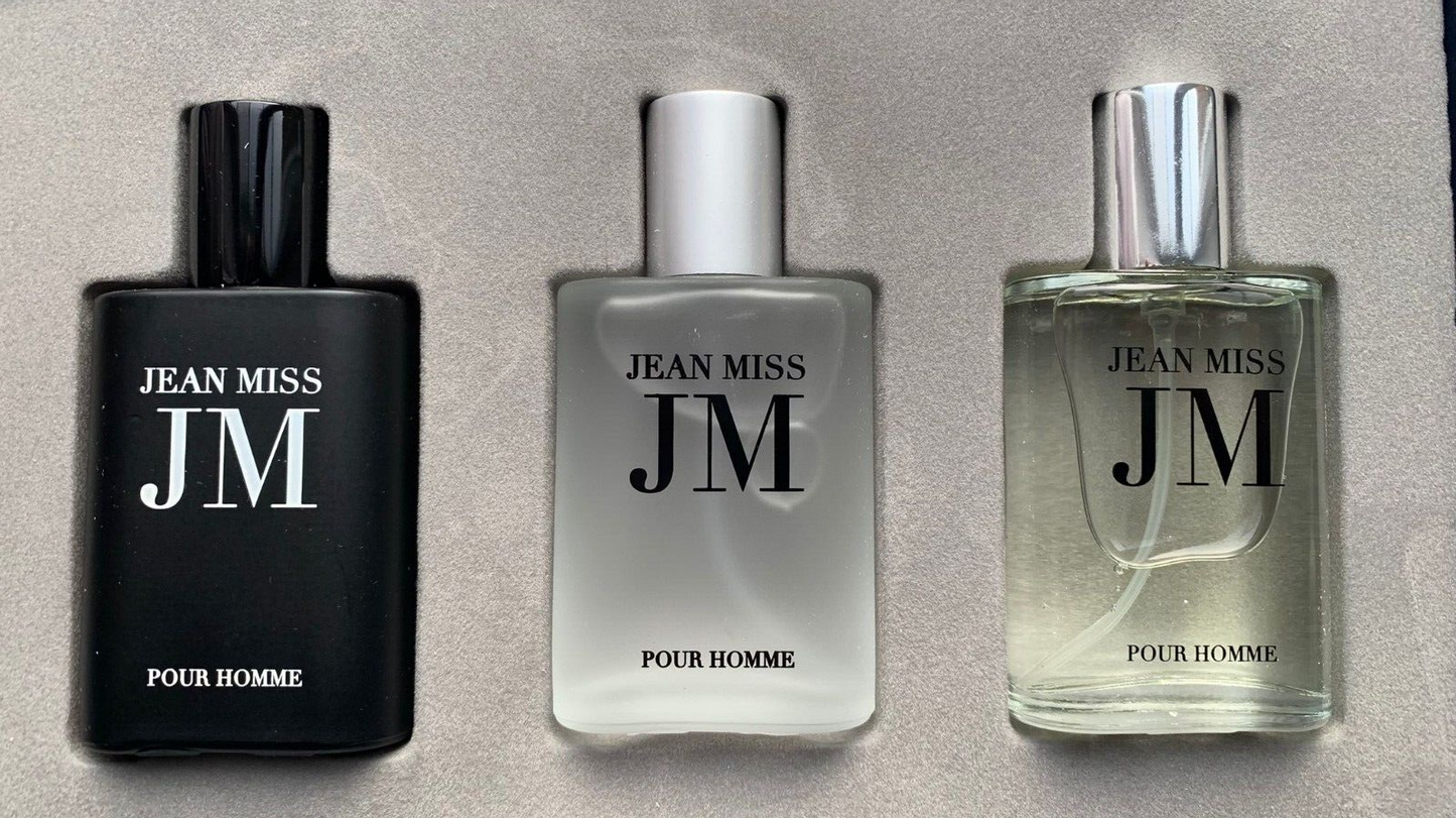 Jean Miss Men’s Cologne Set – 3 Fragrances (30ml Each)