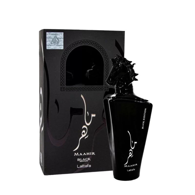 Maahir Black by Lattafa – 100ml Eau de Parfum for Men