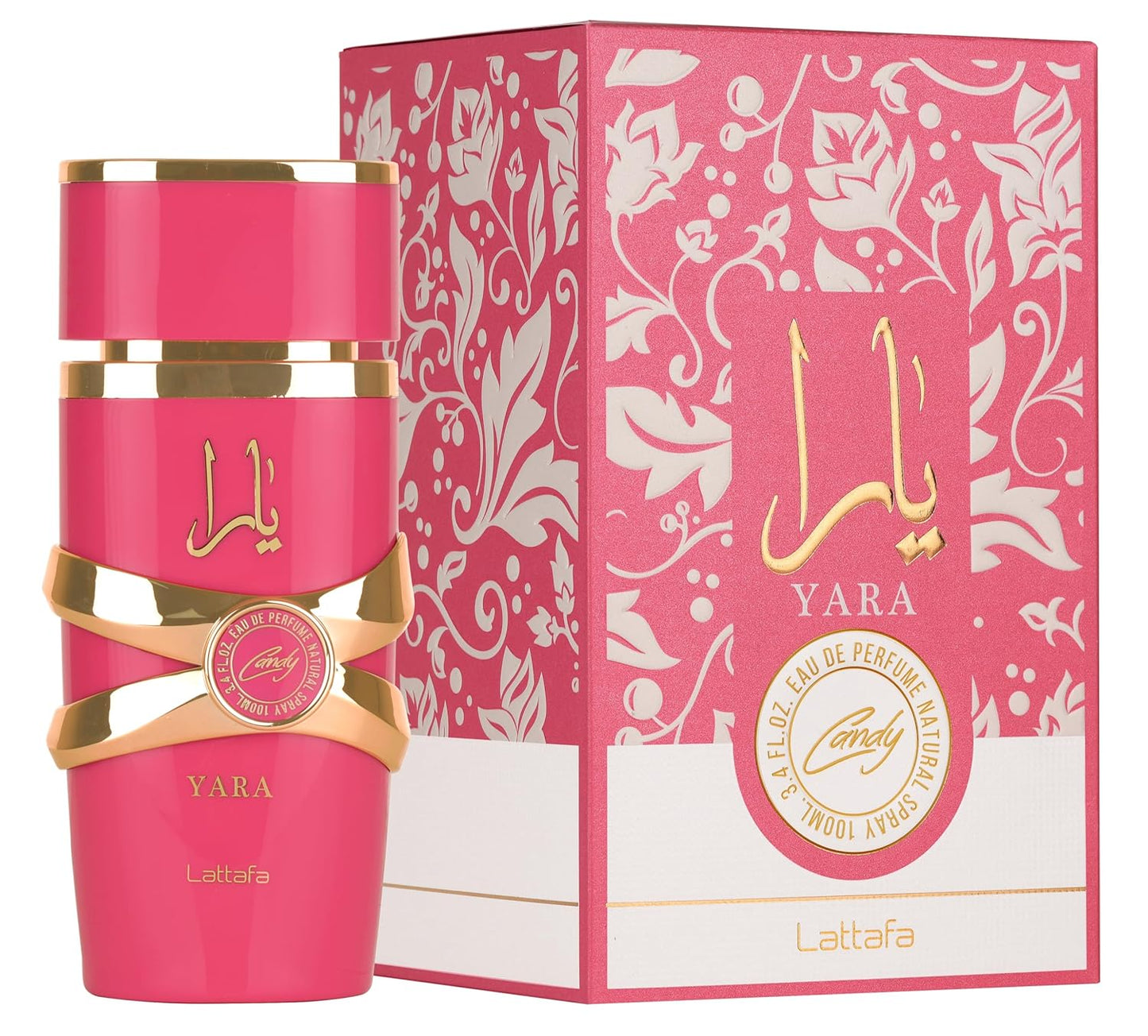 Lattafa Yara 4-Piece Gift Set - 3.4 Fl Oz Each, Musk Fragrance, Tropical & Fruity Scents, Perfect for Gifting