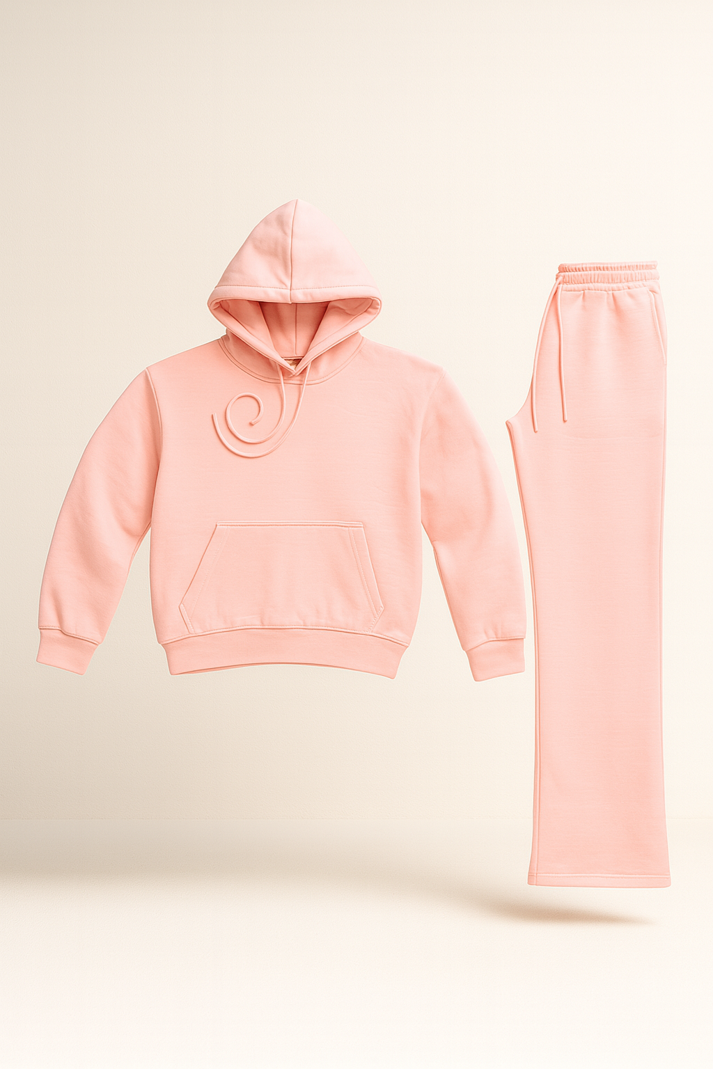 Ladies Wide Leg Fleece Tracksuit – 300 GSM Pullover Hoodie Set | Drip Hatch
