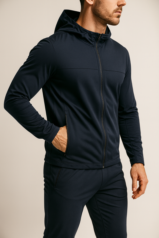 Windbreaker Tracksuit – Nylon Spandex Gym Set | Driphatch