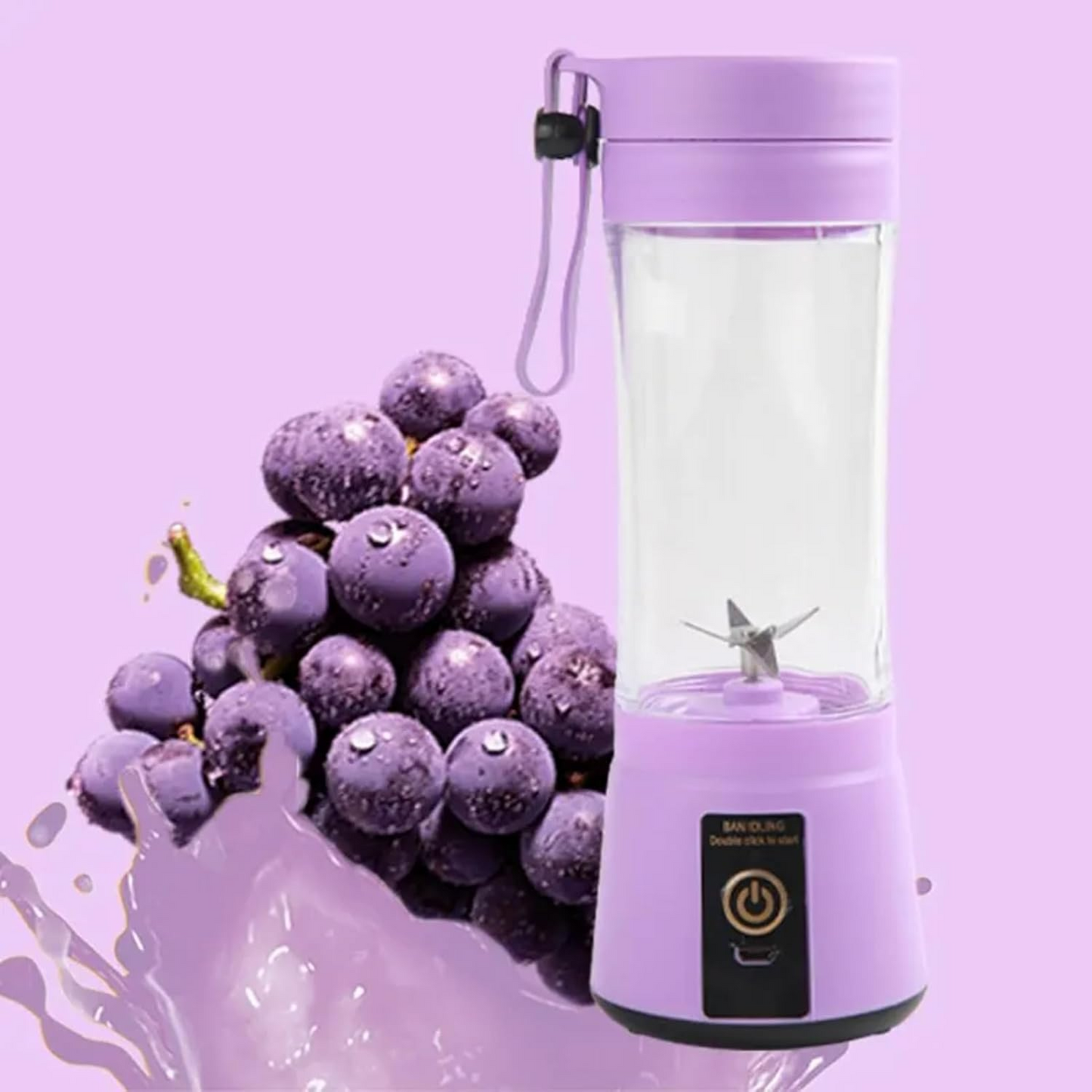 Portable Blender – 400ml Cordless Juicer for Smoothies & Travel