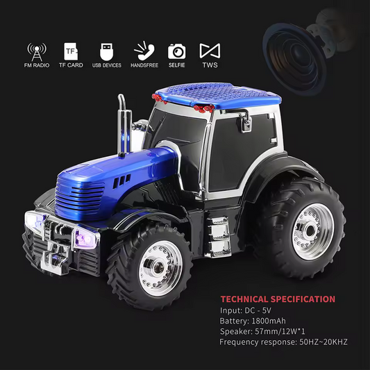 Tractor Bluetooth Speaker – Vintage Subwoofer with FM & USB/AUX