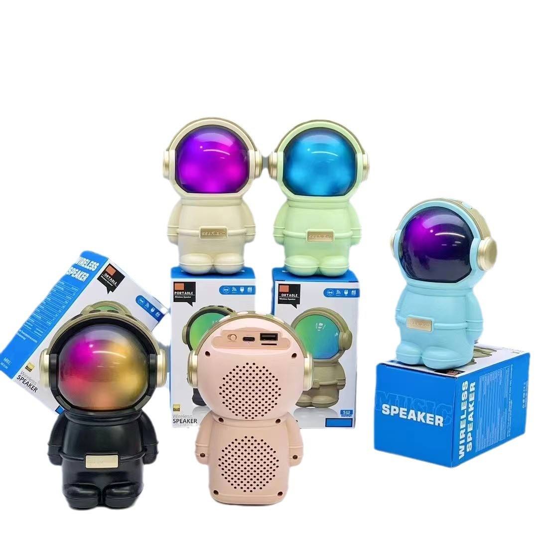 X-808 Astronaut Bluetooth Speaker – LED Night Light & Smart Music Radio