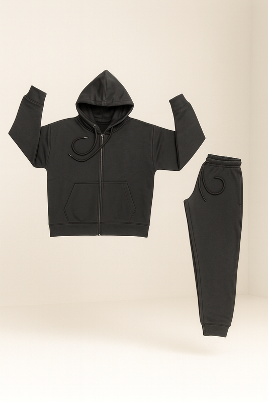Ladies Zipper Fleece Tracksuit – 300 GSM Hoodie & Jogger Set | Drip Hatch