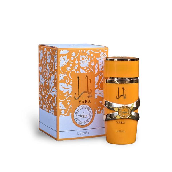 Lattafa Yara Tous - Tropical Fruity Floral Vanilla Eau de Parfum Long Lasting Fragrance for Women 100ml with Musk Notes in Elegant Yellow Glass Bottle