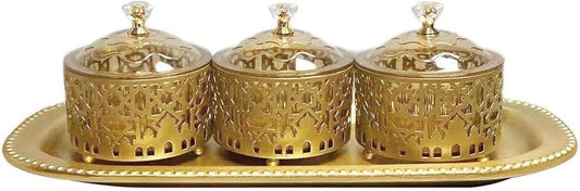 Divided Snack Tray 3 Compartments Fruit Tray Storage