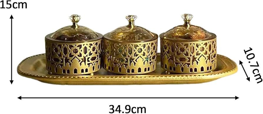 Divided Snack Tray 3 Compartments Fruit Tray Storage