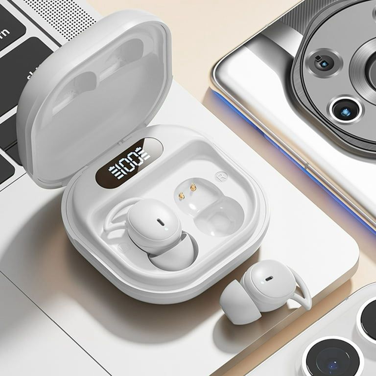 Bluetooth Headphones, Sports Headphones, Wireless Bluetooth In-Ear, Noise Cancelling Earphones, Ultralight, Wireless Earbuds, LED Display