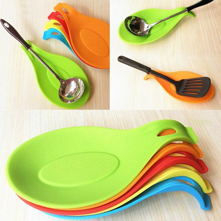 Silicone Heat-Resistant Spoon Rest Utensil Holder