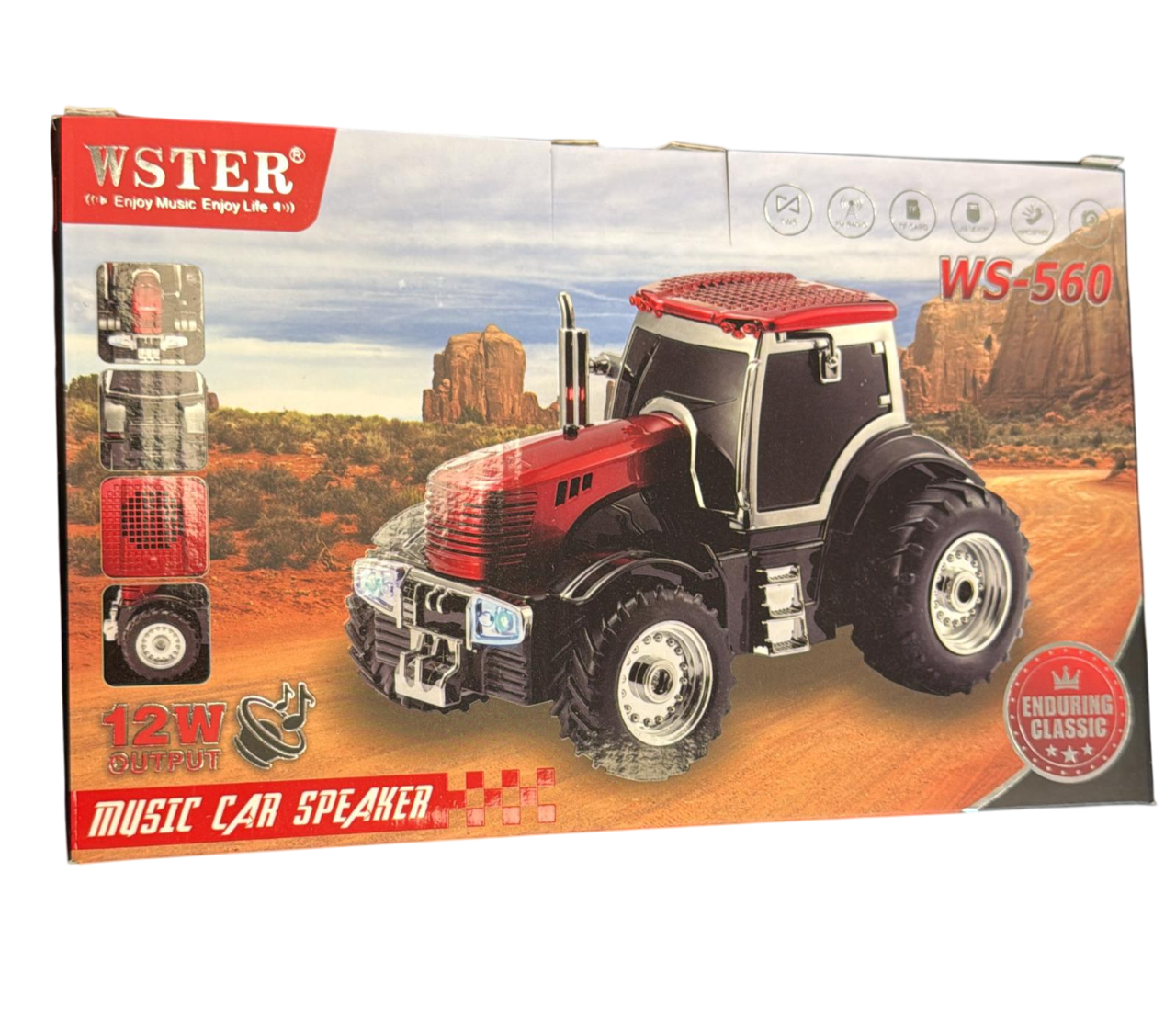Tractor Bluetooth Speaker – Vintage Subwoofer with FM & USB/AUX