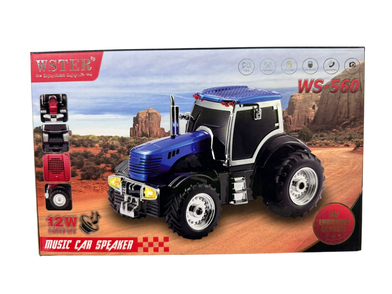 Tractor Bluetooth Speaker – Vintage Subwoofer with FM & USB/AUX