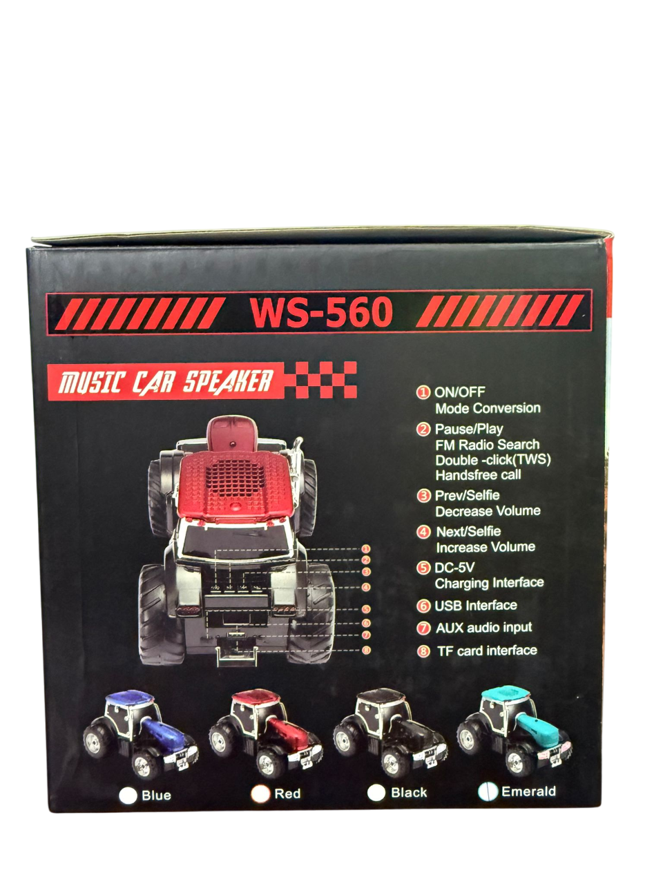 Tractor Bluetooth Speaker – Vintage Subwoofer with FM & USB/AUX