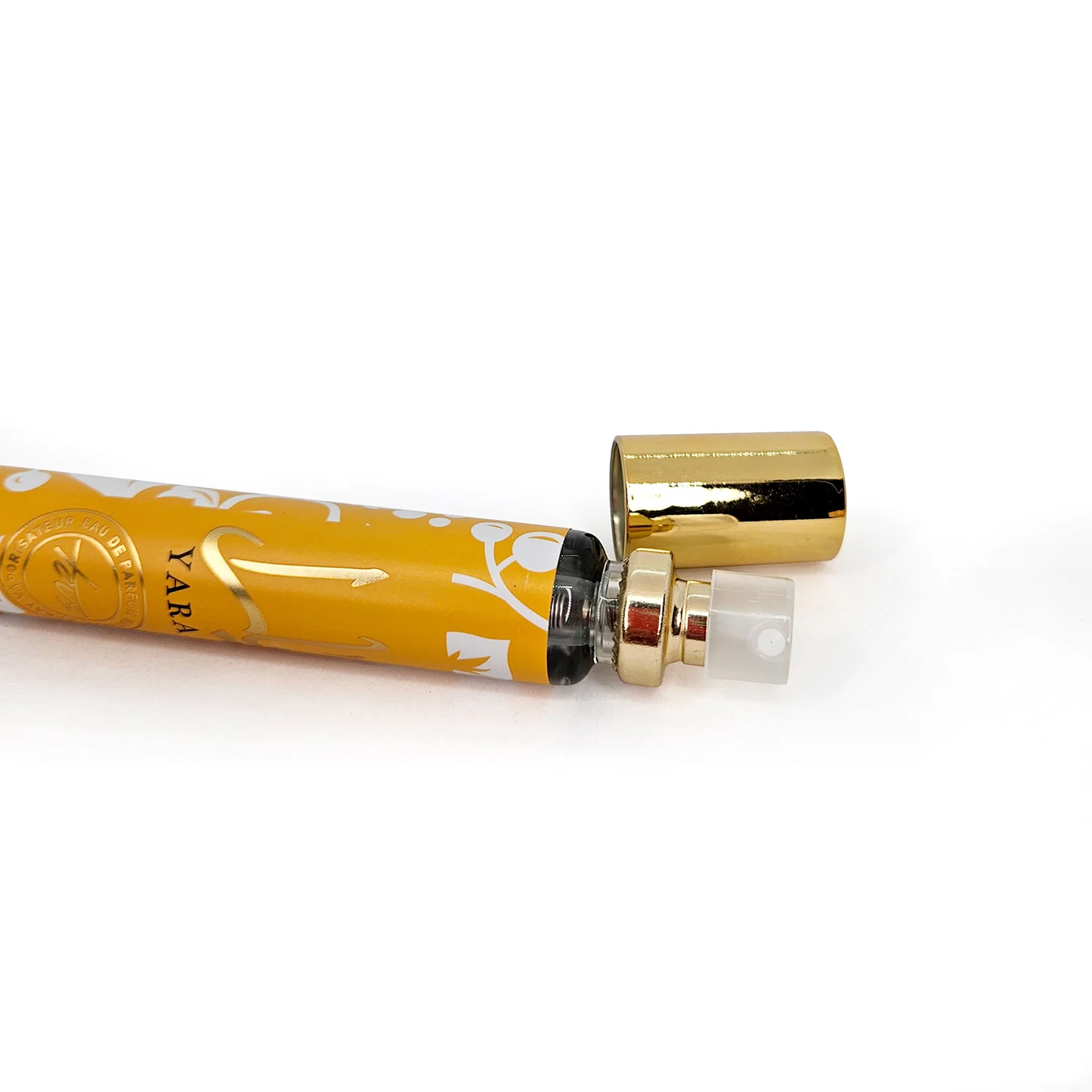 Lattafa Yara Moi Perfume Stick Spray Yellow 35ml Long Lasting Portable with Pheromones for Men & Women Musk Fragrance | Orchid Heliotrope Tangerine Gourmand Vanilla Musk Sandalwood