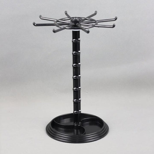 Jewelry Organizer Hanging Rack Rotating Jewelry Display Stand Necklace Holder Jewelry Hanger for Scrunchie Dresser Shows Countertop Bathroom Tall Black