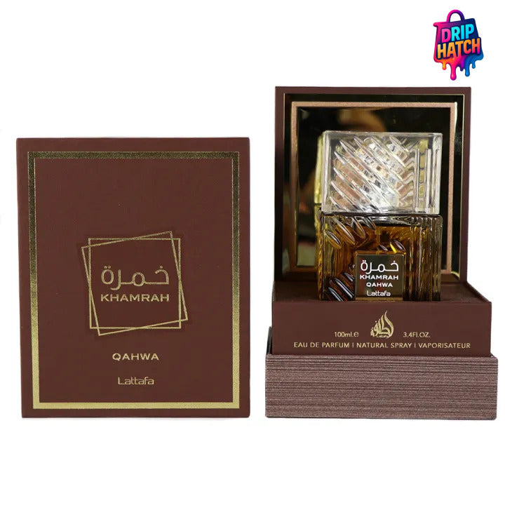 Lattafa Khamrah Qahwa – 100ml Eau de Parfum for Men & Women | Coffee & Spice Arabic Perfume