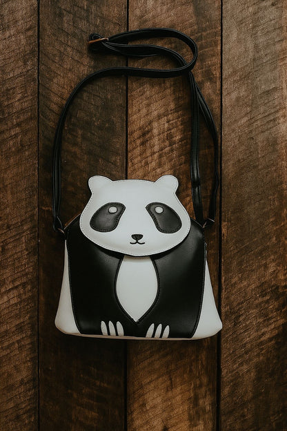 Panda Crossbody Bag 🐼 – Cute Faux Leather Everyday Shoulder Purse