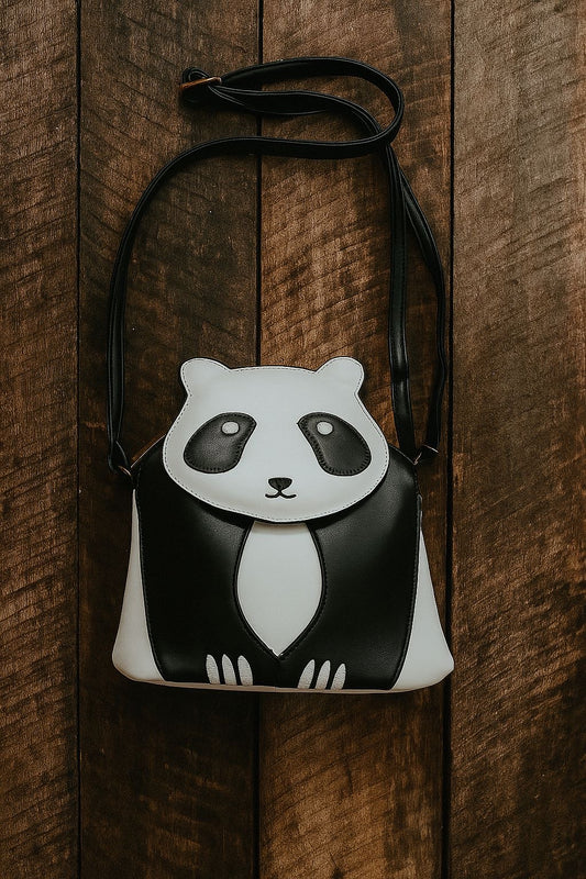 Panda Crossbody Bag 🐼 – Cute Faux Leather Everyday Shoulder Purse