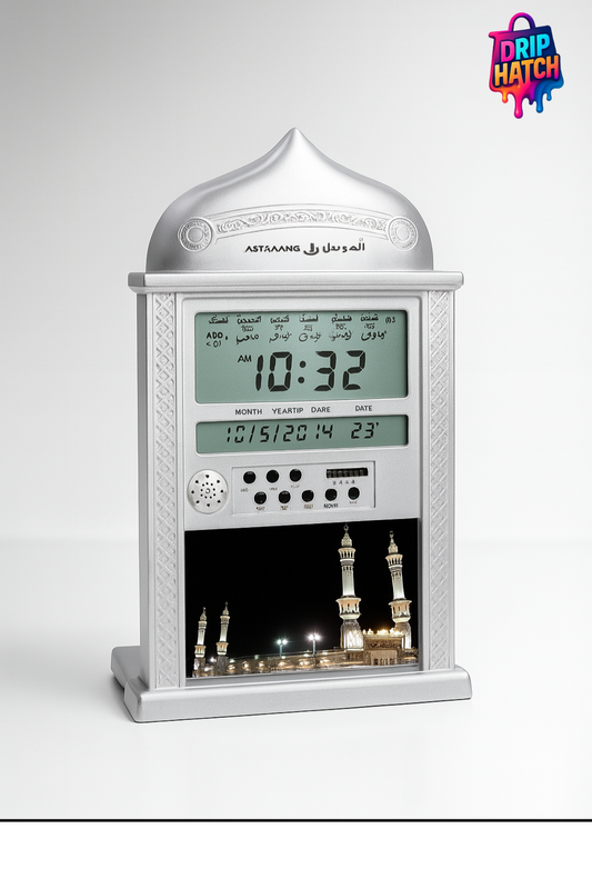 Digital Azaan Clock with Prayer Timings – Islamic Alarm Clock