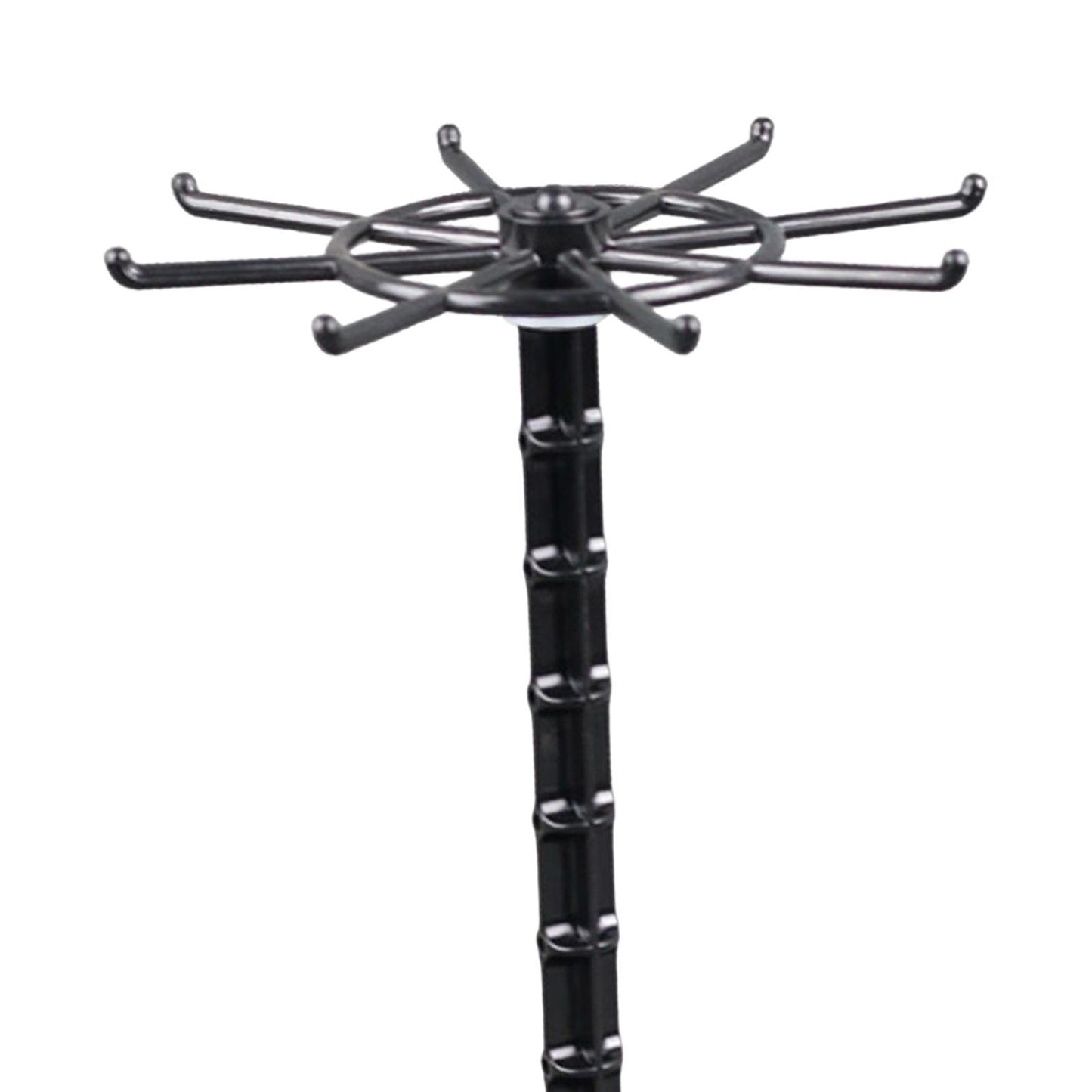 Jewelry Organizer Hanging Rack Rotating Jewelry Display Stand Necklace Holder Jewelry Hanger for Scrunchie Dresser Shows Countertop Bathroom Tall Black