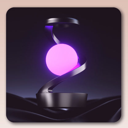 3D Floating Ball Light Wireless Charging Levitating Spiral LED Table Lamp with Color Changing Options