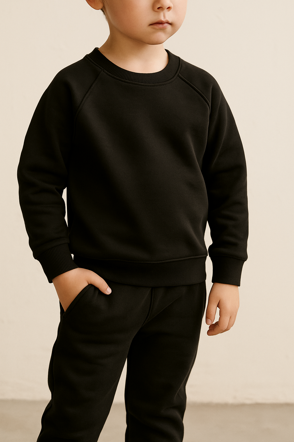 Kids Crewneck Fleece Tracksuit – 300 GSM Sweatshirt & Jogger Set | Drip Hatch