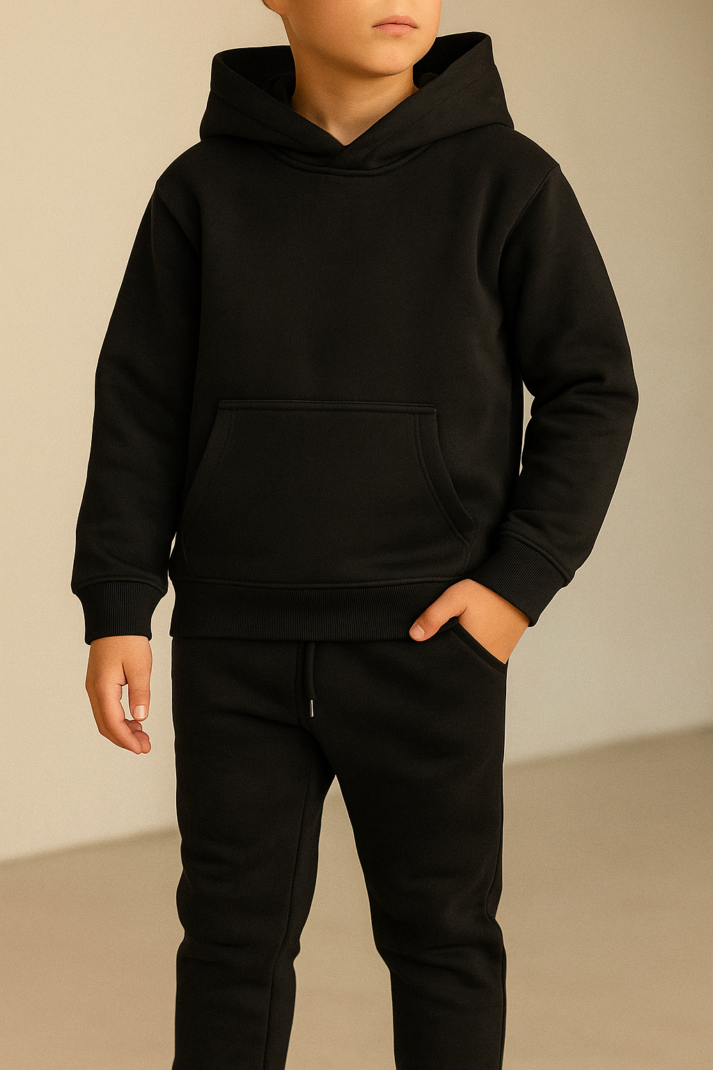 Kids Hooded Fleece Tracksuit – 300 GSM Pullover Hoodie & Jogger Set | Drip Hatch