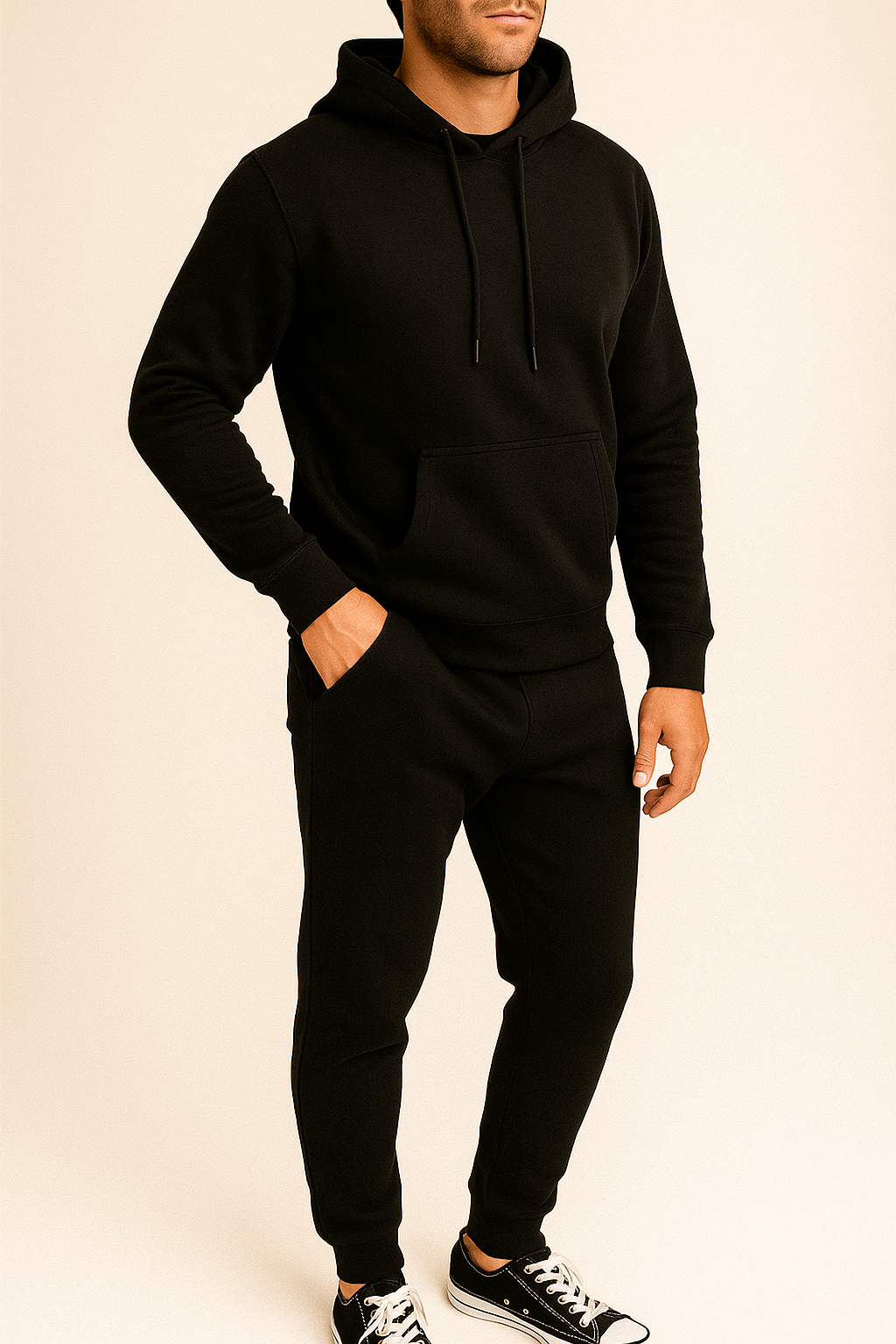 Men’s Hooded Fleece Tracksuit – 300 GSM Hoodie & Jogger Set | Drip Hatch