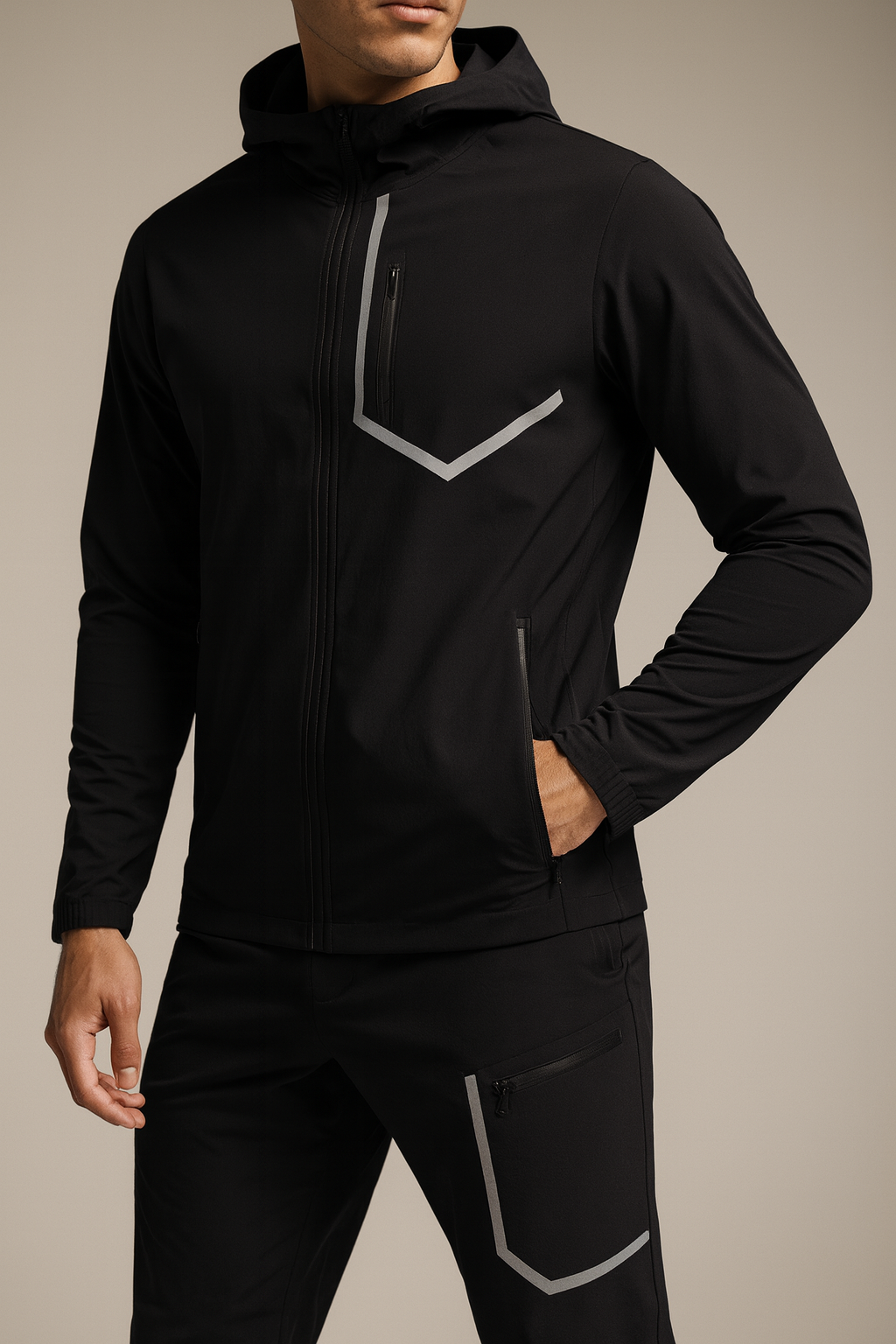 Windbreaker Tracksuit – Nylon Spandex Gym Set | Driphatch