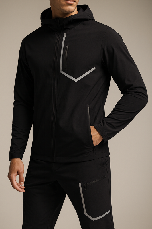 Windbreaker Tracksuit – Nylon Spandex Gym Set | Driphatch