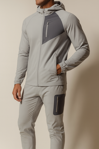 Windbreaker Tracksuit – Nylon Spandex Gym Set | Driphatch