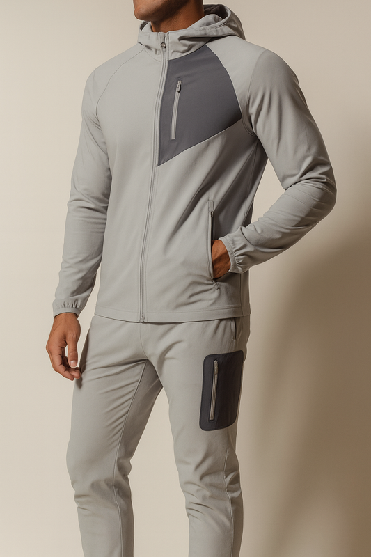 Windbreaker Tracksuit – Nylon Spandex Gym Set | Driphatch