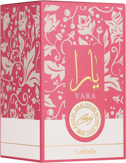 Lattafa Yara Candy EDP 100ml | Sweet Vanilla Berries Caramel Musk with Hints of Floral Delight