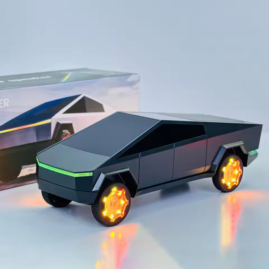 Cybertruck Bluetooth Speaker – RGB Bass, 2000mAh Battery, FM & AUX