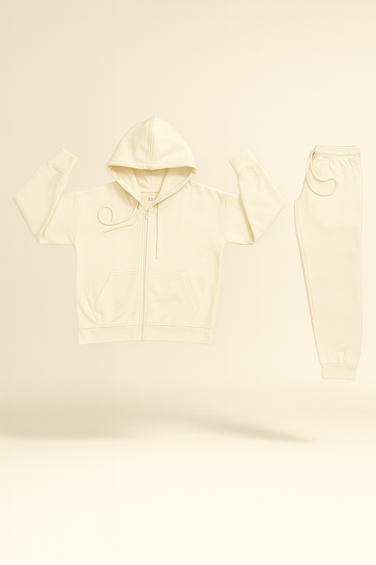 Ladies Zipper Fleece Tracksuit – 300 GSM Hoodie & Jogger Set | Drip Hatch