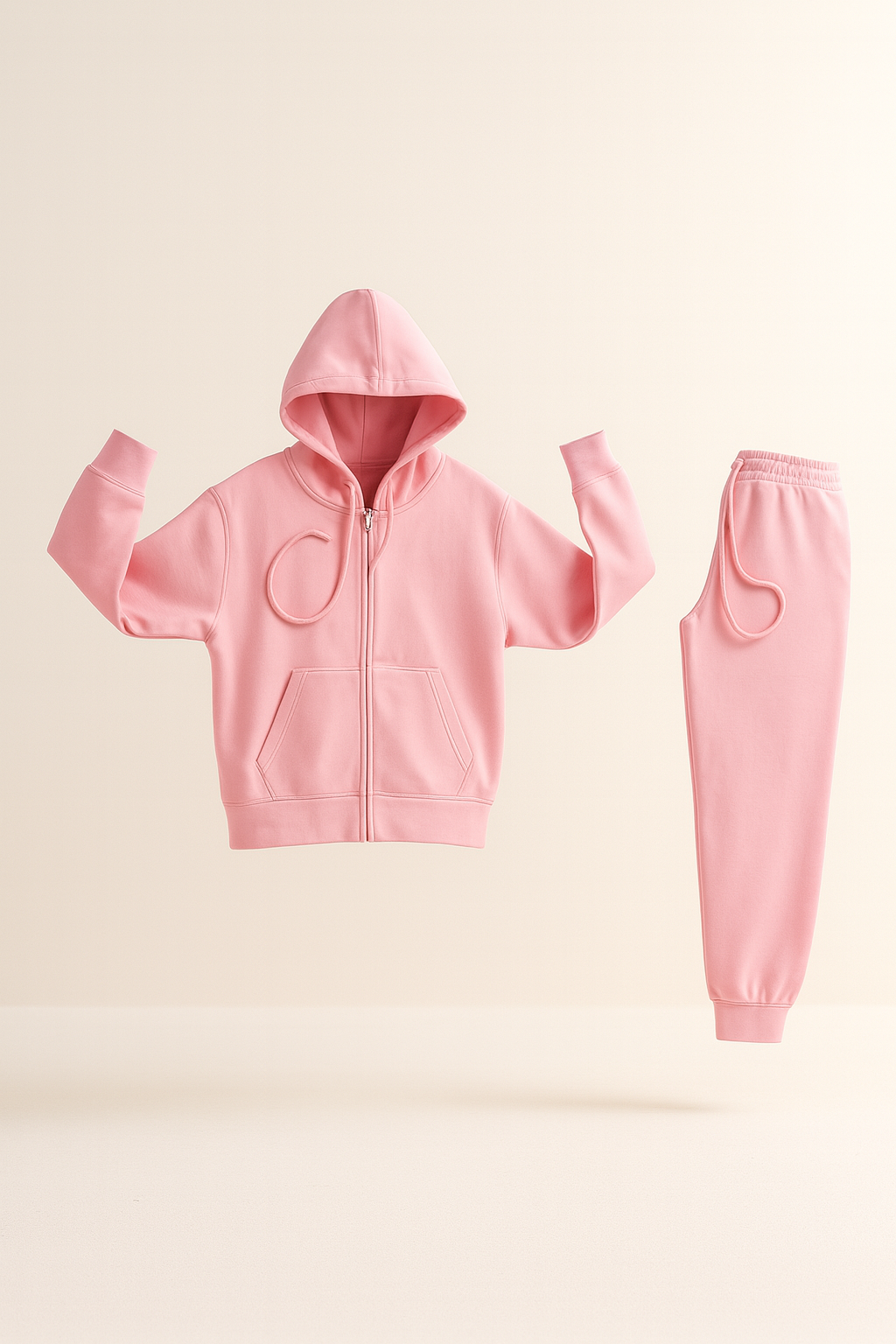 Ladies Zipper Fleece Tracksuit – 300 GSM Hoodie & Jogger Set | Drip Hatch