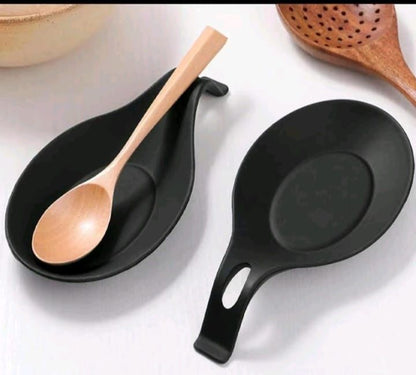 Silicone Heat-Resistant Spoon Rest Utensil Holder
