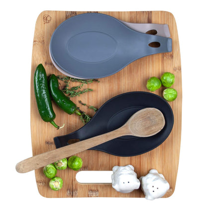 Silicone Heat-Resistant Spoon Rest Utensil Holder