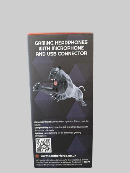 Panther Force PF142 Gaming Headset – USB Wired RGB Headphones with Mic