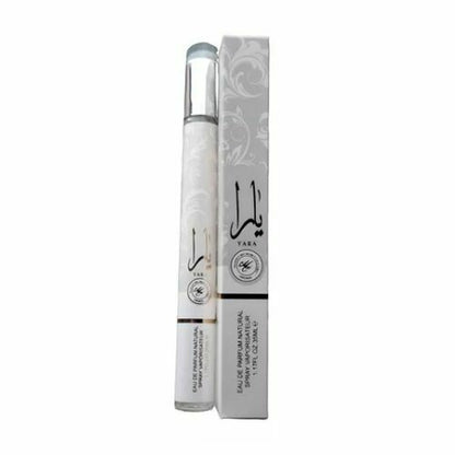 Lattafa Yara Moi White 35ml Stick Spray - Long Lasting Portable with Pheromones for Men Women - Clean Vibes Luxe Feels - Alcohol Free Peach Caramel Patchouli Sandalwood Amber